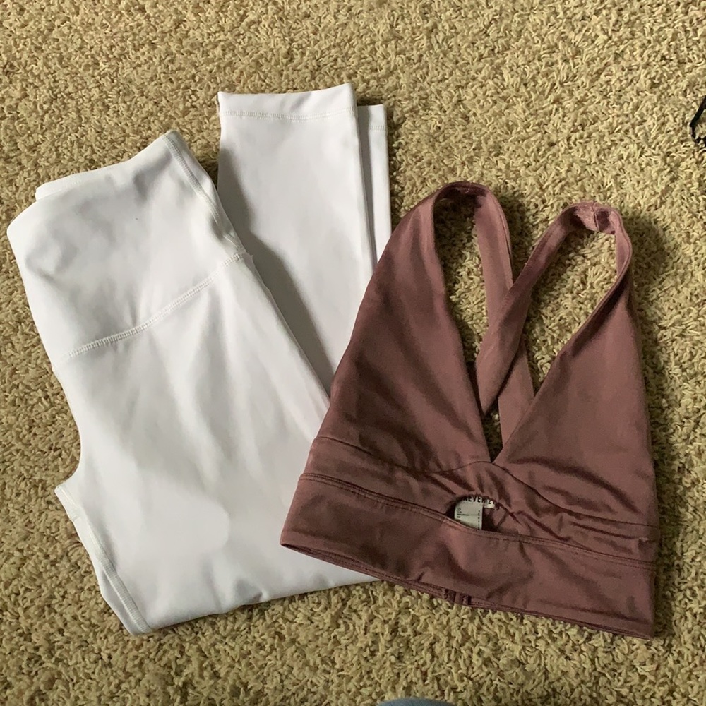Athletic Set White & Rose Gold